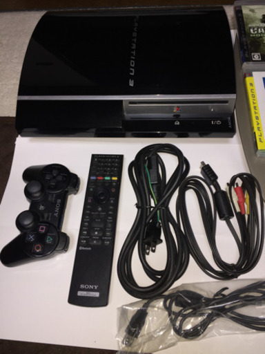 PS3本体(ジャンク)と ソフト5本セット 中古品