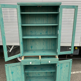 ☆オシャレな本棚 大 グリーン 多少の傷あり☆