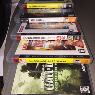 PS3本体(ジャンク)と ソフト5本セット 中古品の画像