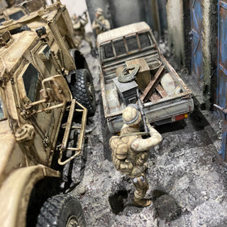 1/35 ジオラマ完成品 中東戦争の混乱