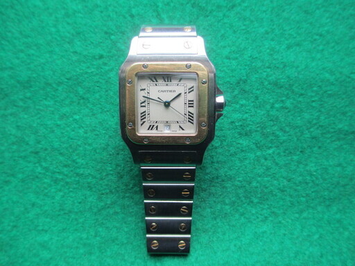 カルティエ　CARTIER サントスガルベ 187901 メンズ 腕時計 動作品・訳アリ