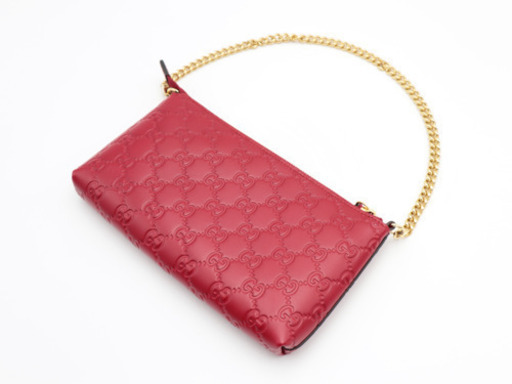 《GUCCI グッチシマ リスト チェーンウォレット》Sランク 新品、未使用