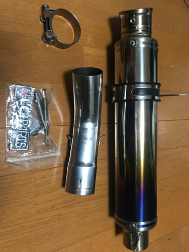 全年式GSX-S1000F用 LCIパーツチタンスリップオン