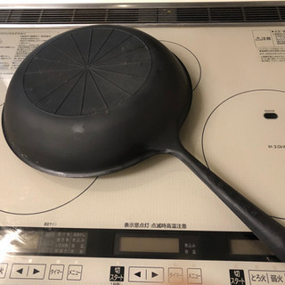 魔法のフライパン　北京鍋　鶴見鋳造　28センチ　1回使用の画像
