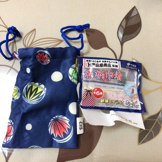 和柄巾着の画像