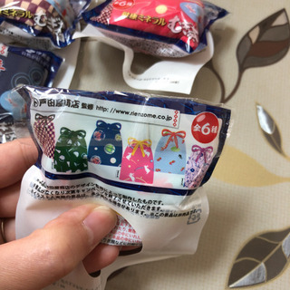 和柄巾着の画像