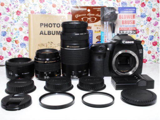 ★全国発送対応★交渉可★◆高画質◆Canon EOS 70D トリプルレンズセット