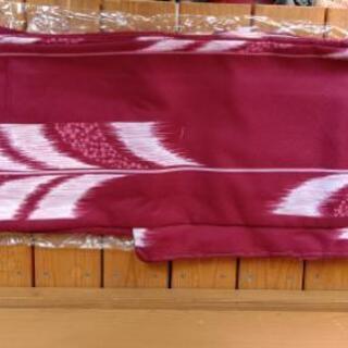 新品未使用 着物 矢がすり ワインレッド きものの画像