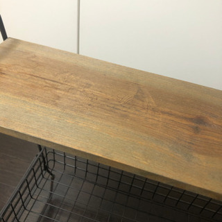 ヴィンテージ風　オープンラック（ウッド×アイアン）の画像