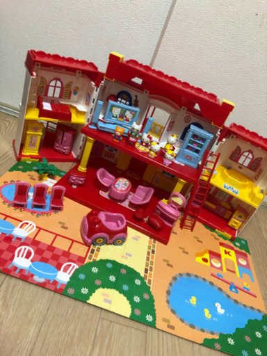 値下げ中♡キティドールハウス(追加のおもちゃ有り)