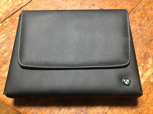 BMW 純正　本革　車検証カバー　メンテナンスブック　車検証入れ　整備手帳入れ
