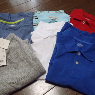 再値下げ140cm男の子向けセット　新品　ポロシャツ4点ほか