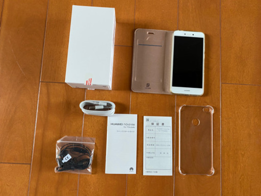 HUAWEI nova lite 608HM ホワイト　スマホ中古