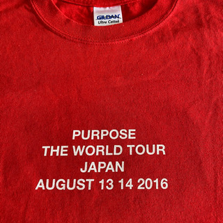 2016 ジャスティンビーバー ツアー限定Tシャツの画像