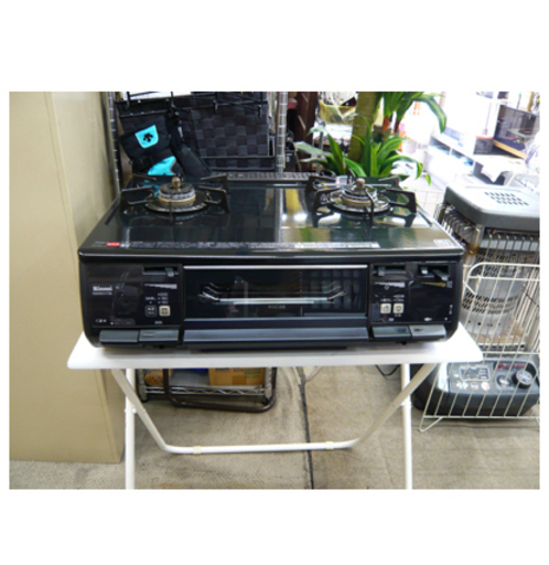 札幌 両面焼き ガスコンロ 都市ガス 2014年製 自動炊飯機能付き リンナイ 左強火 RT62VHT-L ガステーブル 12A 13A ガスレンジ ガス台 本郷通店