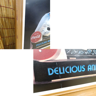  非売品 レア コカコーラ DELICIOUS AND REFRESHING 額装 パネル レトロ 札幌市 豊平区 平岸の画像