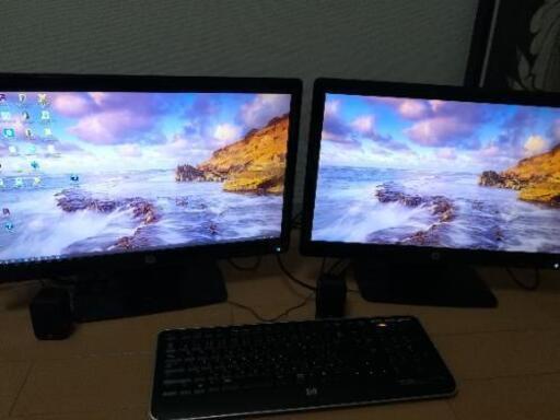 購入者さま決定しました　HP21型モニター×2枚