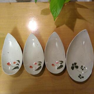 花柄小皿いろいろセット(笠間焼)の画像