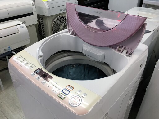 シャープ8.0K洗濯機　インバーター　2015年製！！分解クリーニング済み！！！