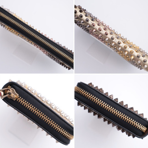 《Christian Louboutin/スタッズラウンドファスナー》ABランク