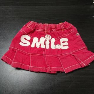 ニコちゃんマーク(*^▽^*)赤のスカート♥️サイズ80の画像