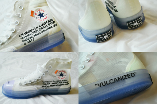 未使用/新古品■オフホワイト×コンバース チャックテイラー オールスター/クリア■27.5cm■②