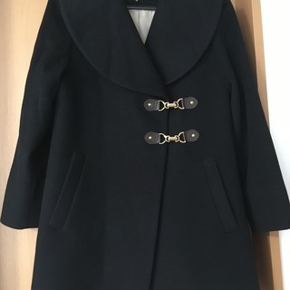 【美品】【ドラマ着用】ef-de(エフデ)ビッグカラークラシカルウールコート／代理出品の画像