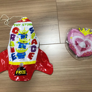 空気ビニール玩具4点セット ボール バトン ヨーヨーの画像