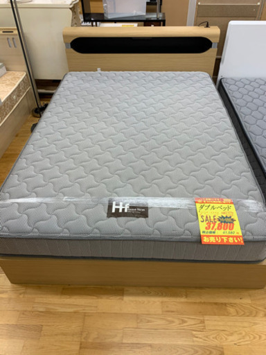 ライト・引き出し付き★ダブルベット★近隣配送可能