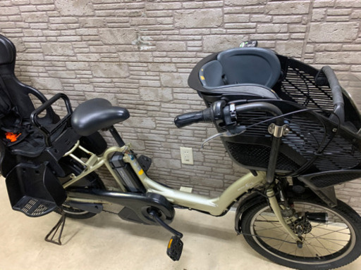 東京23区配達無料　新基準  ヤマハ　パスkiss mini  8.9Ah リチウム 電動自転車☆20インチ☆中古☆子供乗せ