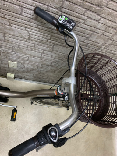 東京23区配達無料　新基準  ヤマハ　パスナチュラ　6.6Ah リチウム 電動自転車☆26インチ☆中古☆自転車