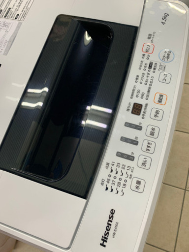 ハイセンス HW-E4502 4.5kg 洗濯機 2018年製