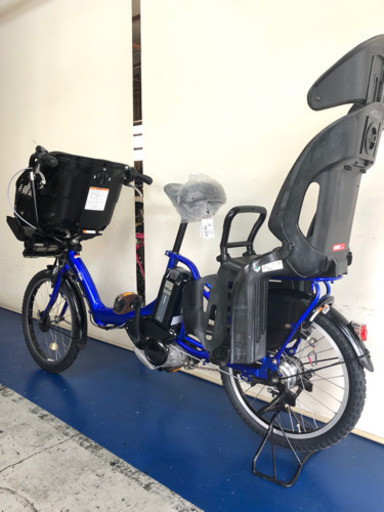 ヤマハ　パスキッスミニ　20インチ　3人乗り　8.9ah 青　デジタル　電動自転車　電動アシスト