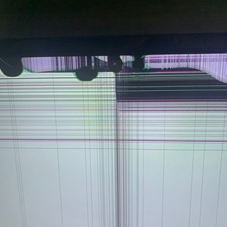 液晶テレビ　液晶われ　あげます
