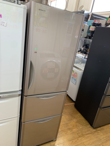 5/31 値下げ! 2015年製 HITACHI 日立 315L冷蔵庫 クリスタルガラス扉 真空チルド R-S3200FV