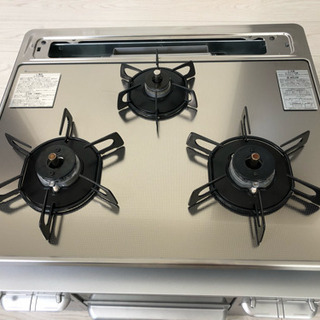 3口 ガスコンロ ハーマン製(中古)