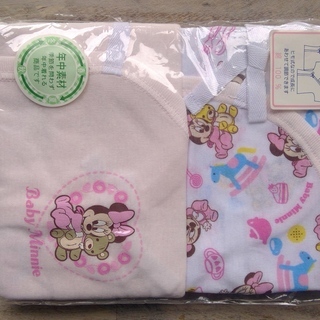 【未使用】Babyミニー　新生児　短肌着　２枚組　５０～６０ｃｍの画像