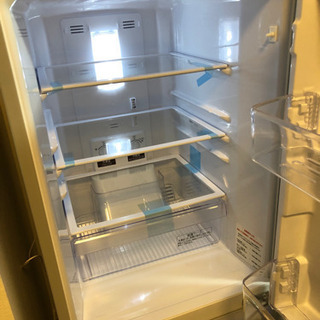 【ほぼ新品】三菱電機 146Lコンパクト2ドア冷蔵庫シャイニーシルバー MR-P15E-Sの画像