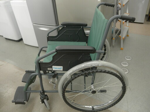 車いす 手動・自走式 折りたたみ グリーン 介護 介助 幸和製作所　西岡店