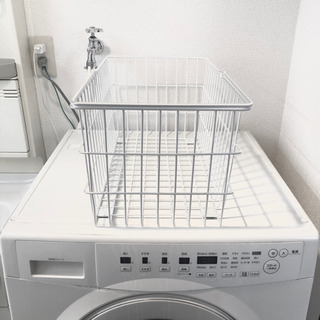 無印良品 ドラム式洗濯機用 ワイヤーバスケット 無料でお譲りします！の画像