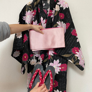 新品未使用！浴衣　帯　草履　小物を 全てセットで！ 