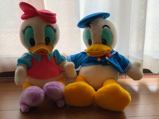 掘り出し物！20年前のディズニーランドのぬいぐるみ ドナルド＆デイジーセット