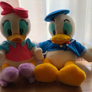 掘り出し物！20年前のディズニーランドのぬいぐるみ ドナルド＆デイジーセット 掘り出し物！20年前のディズニーランドのぬいぐるみ ドナルド