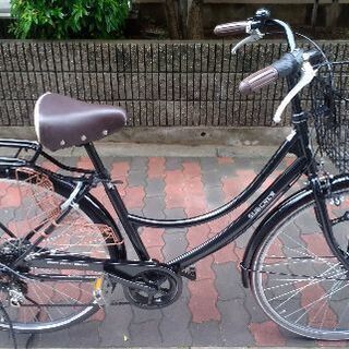 【775】一般車 ママチャリ SUB CREW ブラック 27インチ 変速付き 775】一般車 ママチャリ SUB CREW ブラック 27インチ 変速付き 775