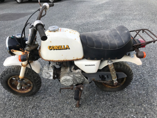 売約済み　🔸ホンダ　AB27 ゴリラ　長期不動車　部品取りorレストアベース　キー欠、書類有り、圧縮有り　福岡市🔸