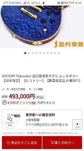 HISTORY　エレキギター　渡辺香津美シグネイチャーモデル