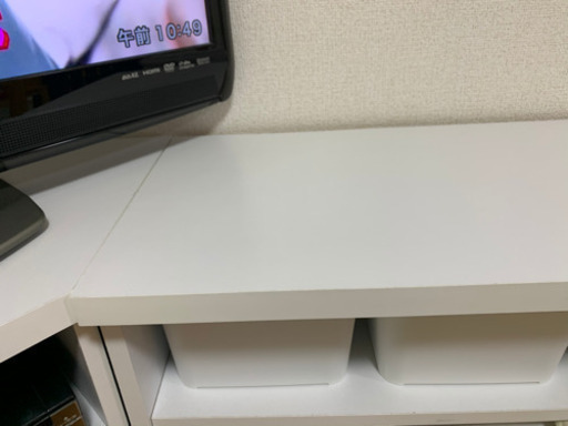 テレビ台　白　棚
