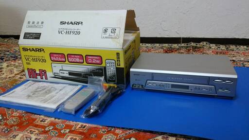 ★★レア超美品SHARP・VC-HF920・VHSビデオデッキ・取説・リモコン付　 ★★