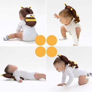  新品未使用　ベビーヘッドガード 赤ちゃん転倒防止リュック ハチ頭ごっつん防止 クッション ベビー ヘッドガード 赤ちゃん 転倒防止の画像