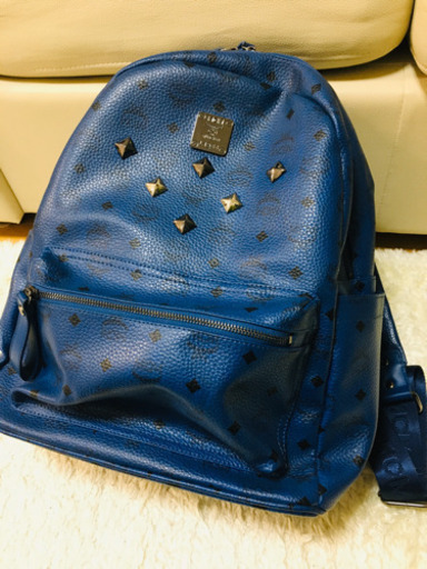 レア　MCM リュック　デニムブルー　ネイビーブルー